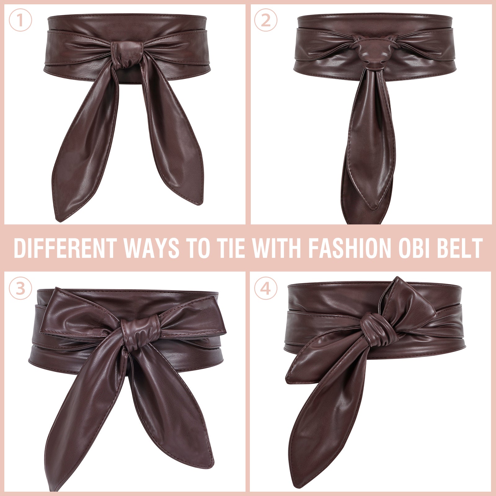 Women Dress Belt for Wedding Party Long Sash Bridal Waist Belts for Special Occasion 3.74'' Wide - JASGOOD OFFICIAL