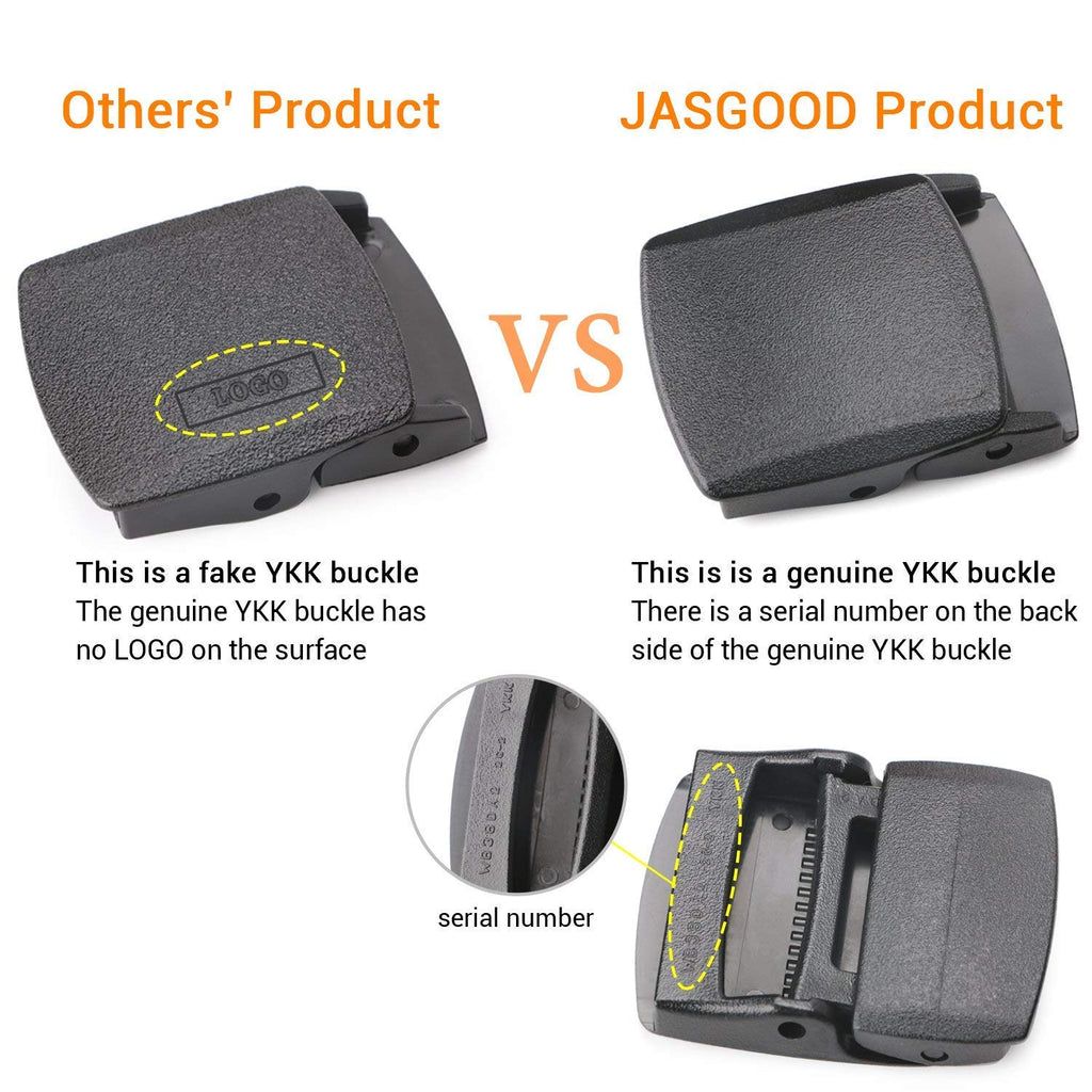 Travel Security Money Belt with Hidden Money Pocket - Cashsafe Anti-Theft Pocket Unisex Nickel free Nylon Belt by JASGOOD 