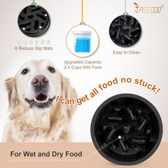 Dog Feeder Slow Eating Bowl for Raised Pet Feeders JASGOOD Maze Food Water Insert Bowl Compatible with Elevated Diners… - JASGOOD OFFICIAL