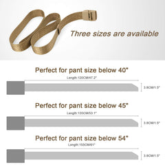 Unisex Nickel Free Belt 1.5 In Nylon Adjustable Web Belt with Plastic Buckle by JASGOOD 