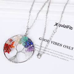 Tree of Life Necklace with Copper/Silver Chain 