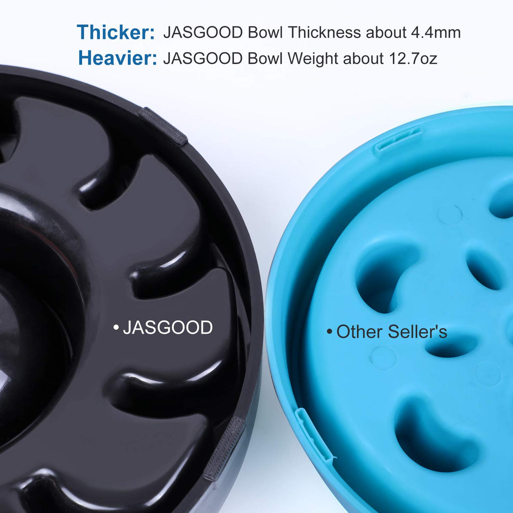 JASGOOD Slow Dog Bowl for Large Dogs,Fun Feeder Dog Bowl,Anti-Gulping Dog Slow Feeder Stop Bloat,Slow Eating Big Pet Bowl 