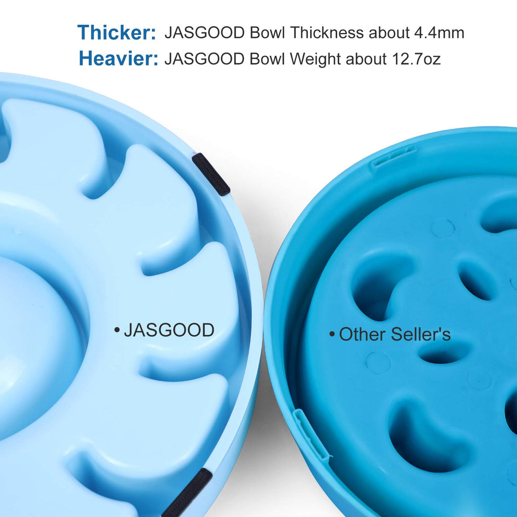 JASGOOD Slow Dog Bowl for Large Dogs,Fun Feeder Dog Bowl,Anti-Gulping Dog Slow Feeder Stop Bloat,Slow Eating Big Pet Bowl 