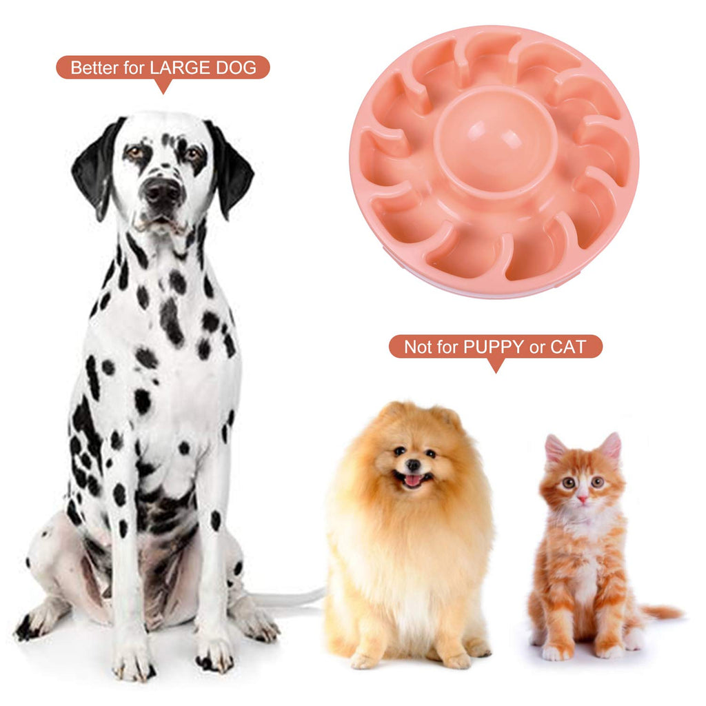 JASGOOD Slow Dog Bowl for Large Dogs,Fun Feeder Dog Bowl,Anti-Gulping Dog Slow Feeder Stop Bloat,Slow Eating Big Pet Bowl 