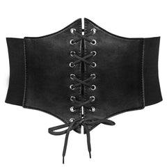 Women’s Elastic Costume Waist Belt Lace-up Tied Waspie Corset Belts for Women by JASGOOD 