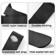 WERFORU Tactical Belt, Military Style Webbing Riggers Nylon Belt with Heavy-Duty Quick-Release Metal Buckle 1.5 Inches Wide 
