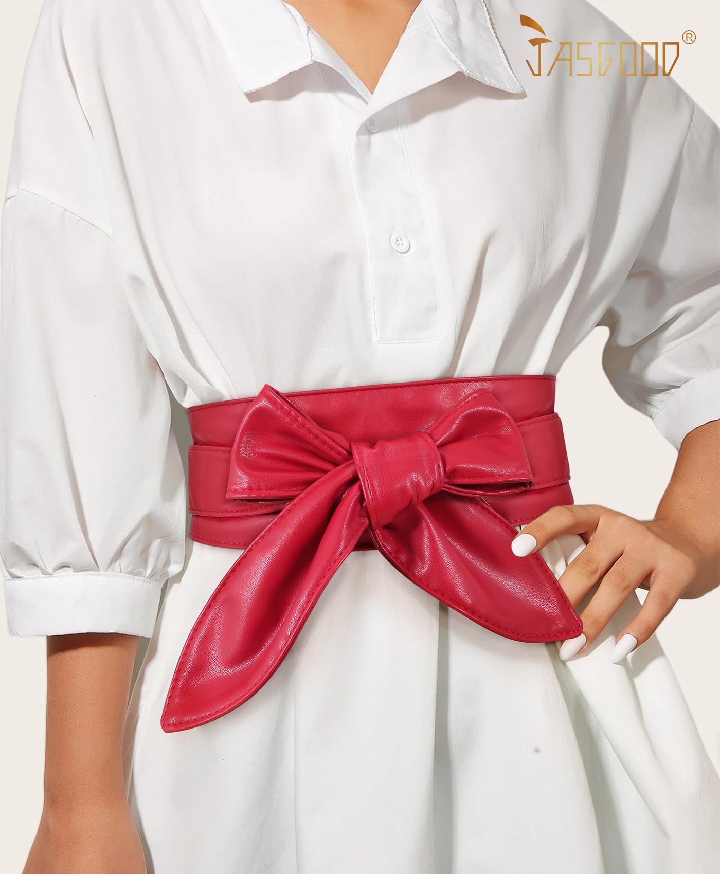 Women Dress Belt for Wedding Party Long Sash Bridal Waist Belts for Special Occasion 3.74'' Wide - JASGOOD OFFICIAL