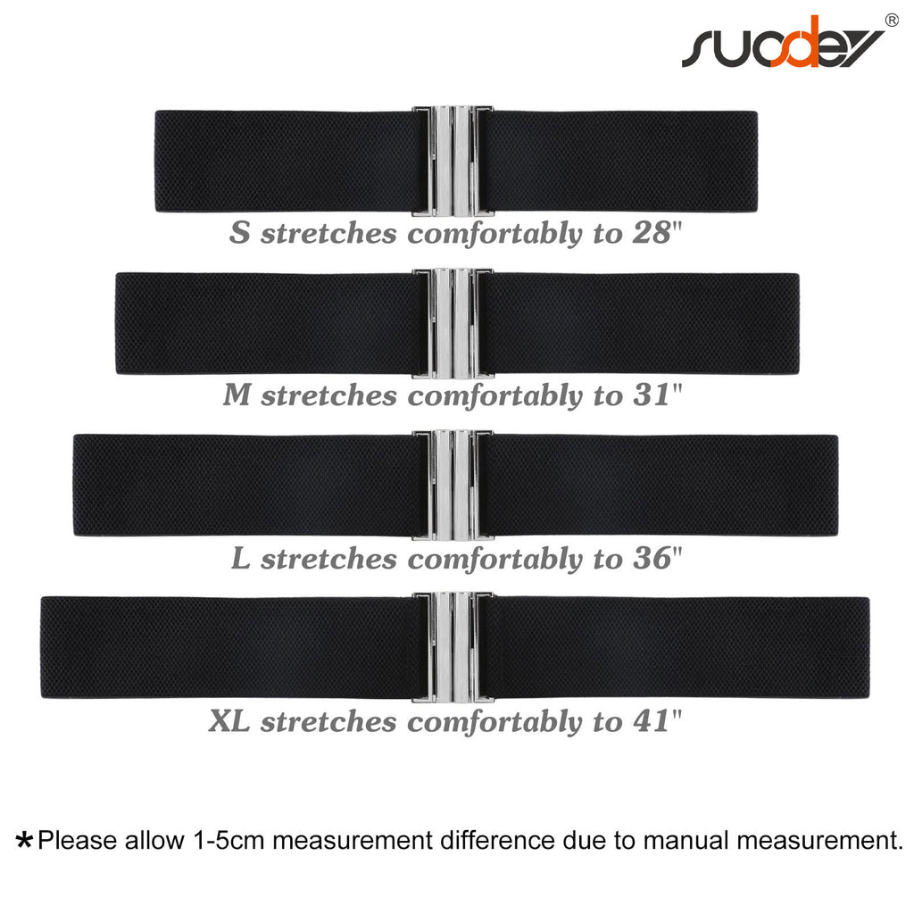 JASGOOD Women's Elastic Wide Dress Belt Retro Stretchy Waist Belt