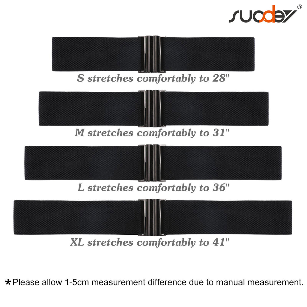 JASGOOD Women's Elastic Wide Dress Belt Retro Stretchy Waist Belt