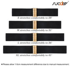 JASGOOD Women's Elastic Wide Dress Belt Retro Stretchy Waist Belt
