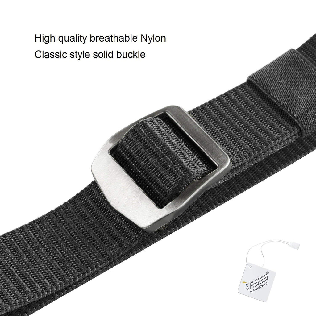 Tactical Heavy Duty Reinforced Nylon Belt for Men Adjustable Military Webbing Belt Strap with Metal Buckle by JASGOOD 
