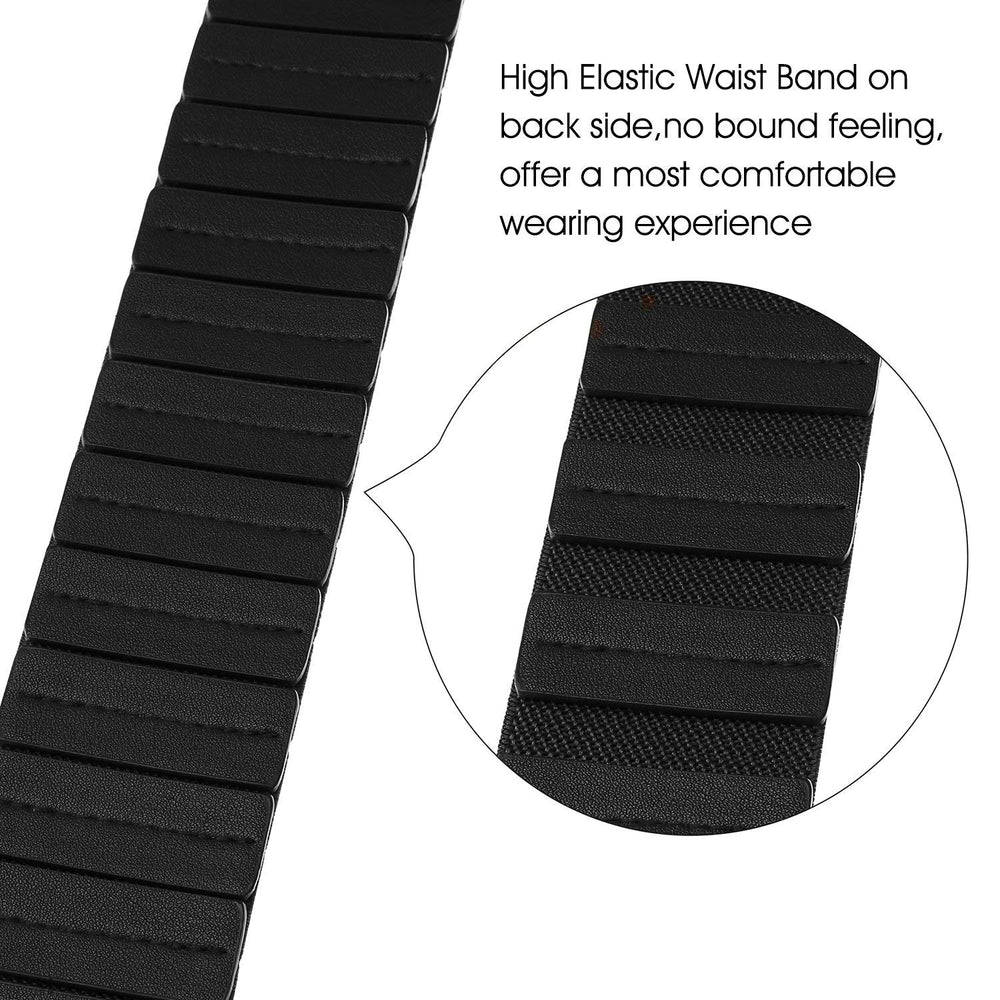 Women's Fashion Vintage Wide Elastic Stretch Waist Belt With Interlock Buckle by JASGOOD 