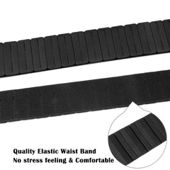 Women's Fashion Vintage Wide Elastic Stretch Waist Belt With Interlock Buckle by JASGOOD - JASGOOD OFFICIAL