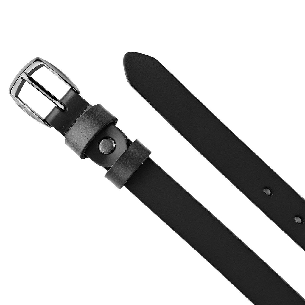 Skinny Jeans Leather Belt for Women Luxury Dress Belts With Classic Buckle by JASGOOD 
