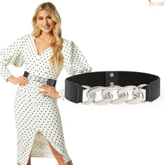2Pack JASGOOD Women‘s Skinny Belt for Dresses Retro Stretch Chic Ladies Waist Belt - JASGOOD OFFICIAL