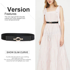 High Waist Elastic Stretchy Belt - JASGOOD 2018 New Design Mid Cinch Retro Dress Waist Belt For Women. 