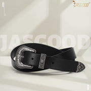 Women Leather Belt for Pants Dress Jeans Waist Belt with Brushed Alloy Buckle By JASGOOD