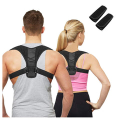 Posture Corrector for Women and Men with Underarm Pads - Adjustable Effective Comfortable Back Support Brace - Ideal for Clavicle Support and Upper Back Shoulder Neck Pain Relief 