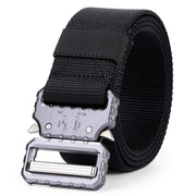 WERFORU Tactical Belt, Military Style Webbing Riggers Nylon Belt with Heavy-Duty Quick-Release Metal Buckle 1.5 Inches Wide 