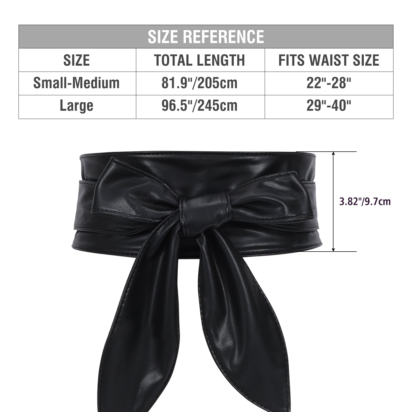 Women Dress Belt for Wedding Party Long Sash Bridal Waist Belts for Special Occasion 3.74'' Wide - JASGOOD OFFICIAL