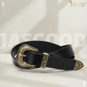Women Leather Belt for Pants Dress Jeans Waist Belt with Brushed Alloy Buckle By JASGOOD