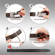 JASGOOD Leather Ratchet Dress Belt for Men Perfect Fit Waist Size up to 50 inches 1.2inch Wide Strap Without Buckle 