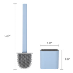 Revolutionary Silicone Flex Toilet Brush with Holder, Silicone Toilet Bowl Brush and Holder - JASGOOD OFFICIAL