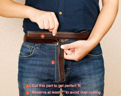 2 Pack Leather Ratchet Dress Belt for Men Perfect Fit Waist Size Up to 44" with Automatic Buckle 