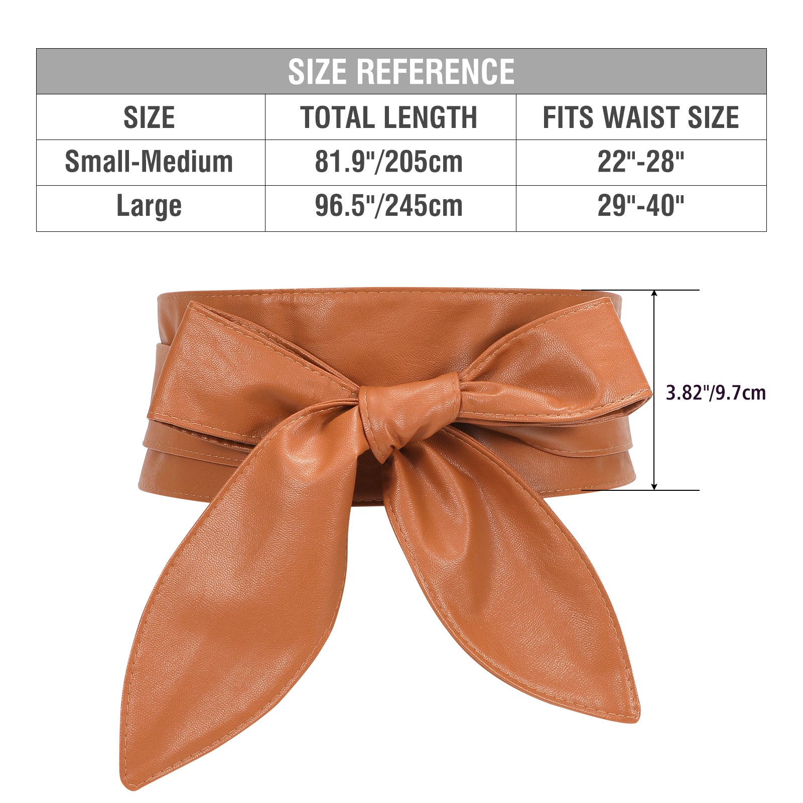 Women Dress Belt for Wedding Party Long Sash Bridal Waist Belts for Special Occasion 3.74'' Wide - JASGOOD OFFICIAL