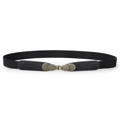 Women Skinny Elastic Stretch Belt for Dresses Retro Ladies Waist Cinch Thin Belt By JASGOOD 