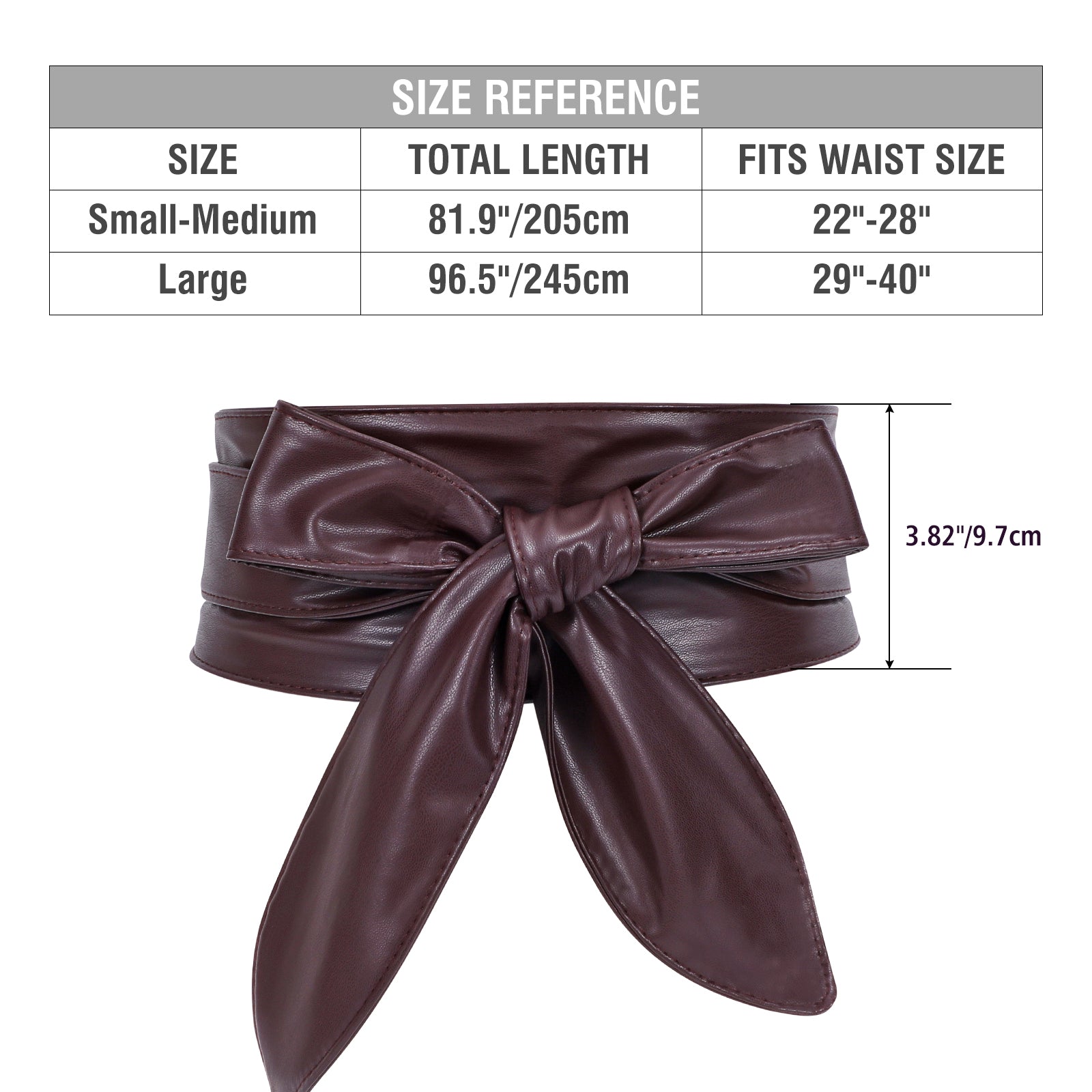 Women Dress Belt for Wedding Party Long Sash Bridal Waist Belts for Special Occasion 3.74'' Wide - JASGOOD OFFICIAL