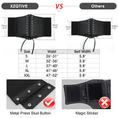 Halloween Women’s Elastic Costume Waist Belt Lace-up Tied Waspie Corset Belts for Women by JASGOOD
