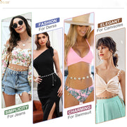 JASGOOD Halloween Ladies Rhinestone Chain Belt Heart Crystal Wasit Belt - JASGOOD OFFICIAL