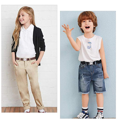 Kids Fashion Belt Boys Girls Stretch,fit for Pant Size below 26 inches 