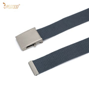 2PCS Men's Elastic Stretch Outdoor Plastic Belt with Removable Buckle Hiking Belt