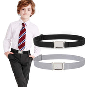 JASGOOD Kids Adjustable Magnetic Belt Boys Girls Elastic Belt with Easy Magnetic Buckle Fit Pant Size16-26Inch 