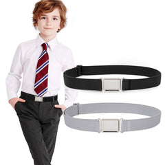 JASGOOD Kids Adjustable Magnetic Belt Boys Girls Elastic Belt with Easy Magnetic Buckle Fit Pant Size16-26Inch 