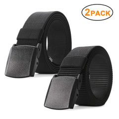 Nylon Canvas Breathable Military Tactical Men Waist Belt With Plastic Buckle  by JASGOOD 