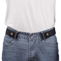 No Buckle Show Belt for Men Buckle Free Stretch Belt for Jeans Pants 1.38 Inches Wide