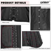 Women Lace-up Bustier Corset Top Sexy Overbust Body Shapewear Waist Cincher Corset - JASGOOD OFFICIAL
