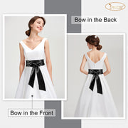 Women Dress Sash Bridal Belt Wedding Party Bridal Satin Waist Belts for Party Special Occasion 3.7'' Wide - JASGOOD OFFICIAL