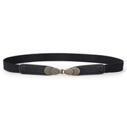 Women Skinny Elastic Stretch Belt for Dresses Retro Ladies Waist Vintage Thin Belt by JASGOOD