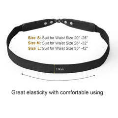 Women Skinny Elastic Stretch Belt for Dresses Retro Ladies Waist Vintage Thin Belt by JASGOOD