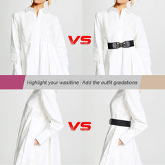 JASGOOD Women Stretchy Belt for Dresses Vintage Elastic Wide Waist Belt