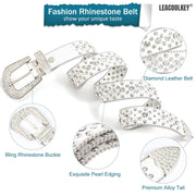 Western Cowgirl Rhinestone Belt for Jeans  Fashion Rhinestone Belt for Women Men  Ladies Bling Rhinestone Belt for Dress