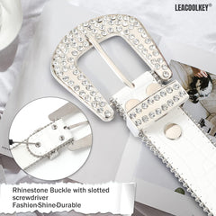 Western Cowgirl Rhinestone Belt for Jeans  Fashion Rhinestone Belt for Women Men  Ladies Bling Rhinestone Belt for Dress