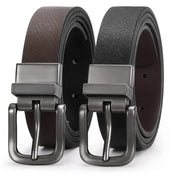 Boys Reversible Leather Belt School Uniform Casual Jeans Pants Belt for Kids