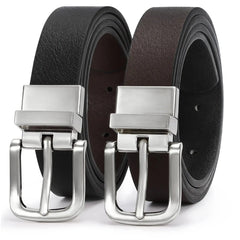 Boys Reversible Leather Belt School Uniform Casual Jeans Pants Belt for Kids