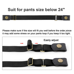 No Buckle Stretch Belt for Child Boys and Girls Buckle Free Kids Belt Up to 24 Inches