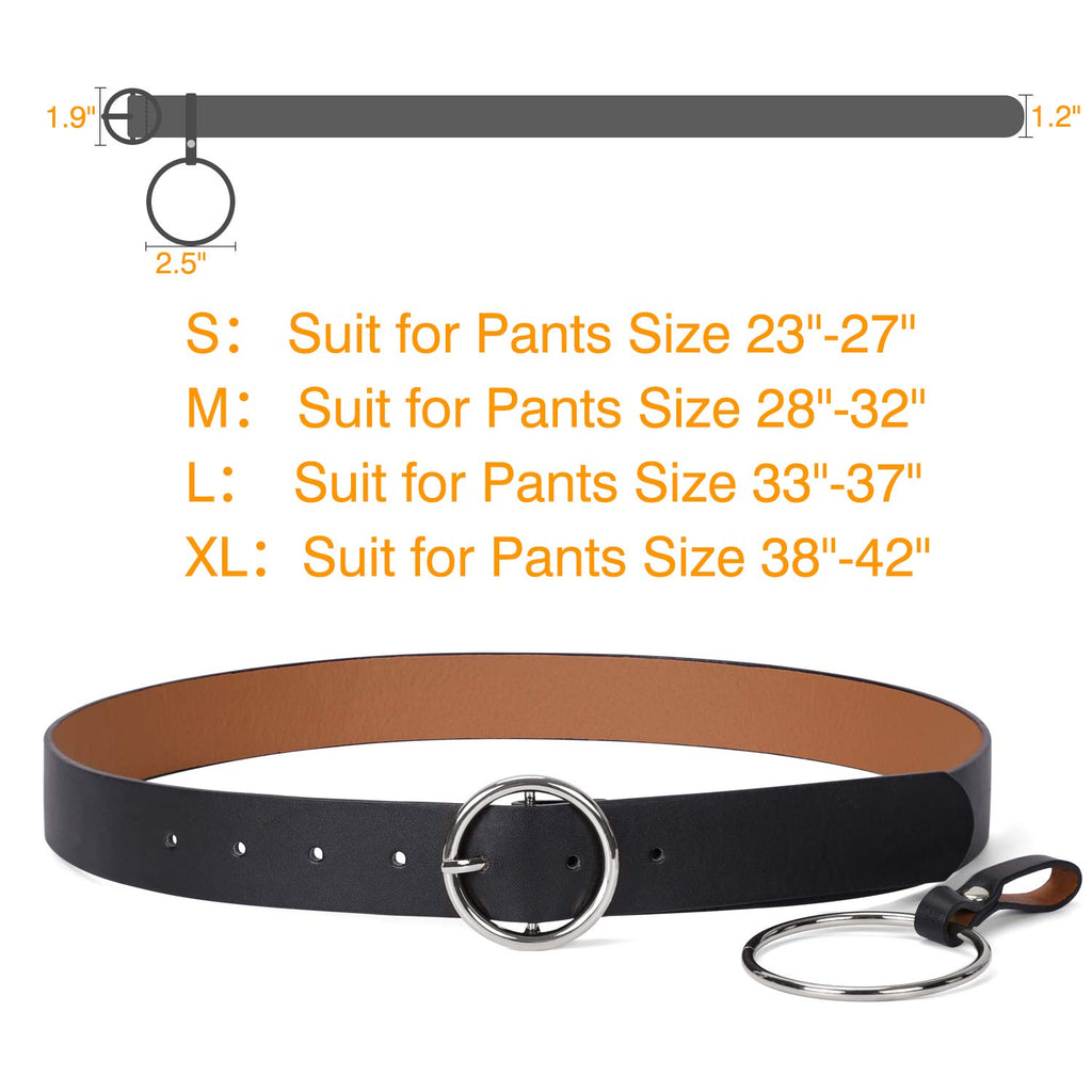 Women Heart-shaped Belt Wide PU Leather Belt Metal Buckle for Women Girls Students Holloween Gift